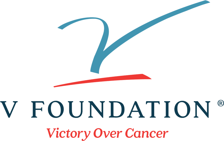 V Foundation Logo. Victory Over Cancer.